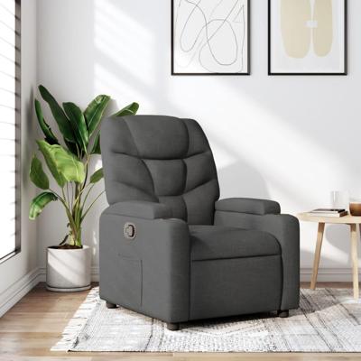 Relaxfauteuil Donkergrijze Stof