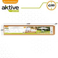 Tuinhuisje Aktive 300 x 255 x 600 cm Metaal Wit Plastic - thumbnail