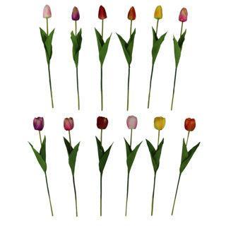 Kunstbloem Tulp 54 cm 6 assorti | 48 stuks
