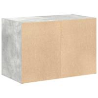 Kast met 2 lades 60x31x40 cm bewerkt hout betongrijs - thumbnail