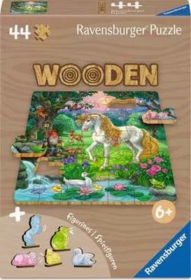 Ravensburger houten legpuzzel eenhoorn - 44st. Ravensburger houten legpuzzel eenhoorn - 44st.