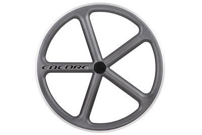Encore 700C 5 Spaken Achterwiel - Charcoal - Carbon Weven Encore 700C 5 Spaken Achterwiel - Charcoal - Carbon Weven