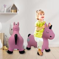 Jamara Bouncing Animal Unicorn pink with pump - thumbnail