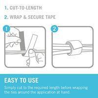 VELCRO® VEL-EC60254 Klittenband kabelbinder Om te bundelen Haak- en lusdeel (l x b) 5000 mm x 30 mm Zwart 5 m - thumbnail