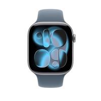Apple Watch Band - Sportbandje - 46 mm - Ankerblauw - S/M - thumbnail