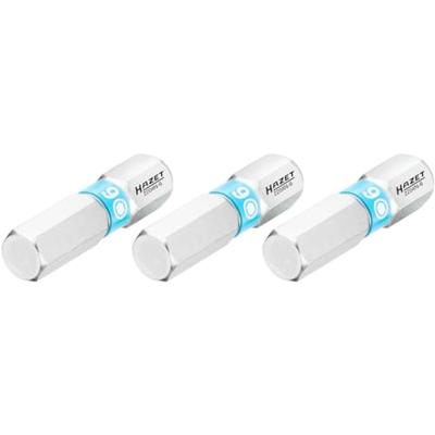 HAZET Bit 2204N-6/3 · 1/4 inch (6,3 mm) zeskant massief · Binnen-zeskant-profiel · 3-delig · SW 6 mm