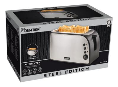 Bestron ATO900STE broodrooster 4 snede(n) 1500 W Staal Bestron ATO900STE broodrooster 4 snede(n) 1500 W Staal