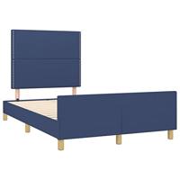 Bedframe zonder matras 120x190 cm stof blauw - thumbnail