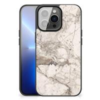 iPhone 13 Pro Max Marmeren Print Telefoonhoesje Marmer Beige - thumbnail