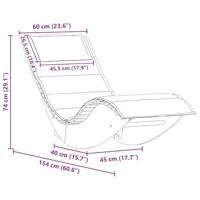 Ligstoel 2 pcs Bruin 60 x 154 x 74cm Massief acaciahout - thumbnail
