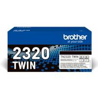 Brother Toner TN-2320TWIN Origineel 2-pack Zwart 2600 bladzijden TN2320TWIN - thumbnail