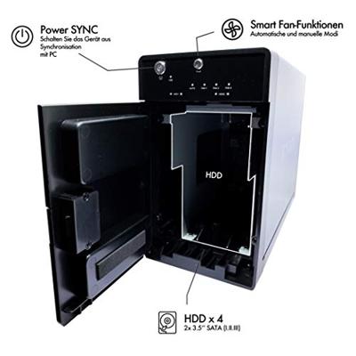 ICY BOX 20621 3,5 harde schijf behuizing 3.5 inch USB-A 3.2 Gen 1, eSATA