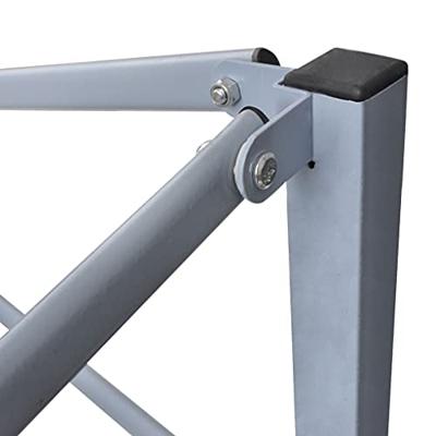 Partytent met 4 zijwanden inklapbaar 2x2 m staal antraciet