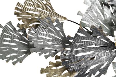 Wanddecoratie DKD Home Decor Grijs Gouden Metaal (65 x 10 x 134.6 cm)