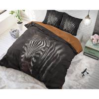 Dreamhouse - Zebra Mansion Dekbedovertrek 100% Katoen - Zwart - 200 x 220 - thumbnail