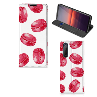 Sony Xperia 5 II | Flip Style Cover | Pink Macarons
