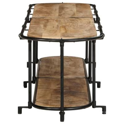 Tv-meubel 200x42x40 cm massief ruw mangohout