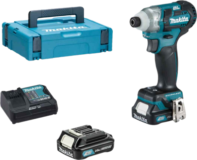 Makita td111dsaj 12 v max slagschroevendraaier 2,0 ah accu (2 st), lader, mbox Makita td111dsaj 12 v max slagschroevendraaier 2,0 ah accu (2 st), lader, mbox