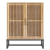 Dressoir 60x30x75 cm bewerkt hout - thumbnail