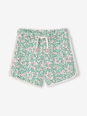 Meisjessportshort in fleece vanille