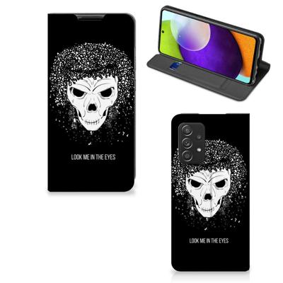 Mobiel BookCase Samsung Galaxy A52 Skull Hair Mobiel BookCase Samsung Galaxy A52 Skull Hair