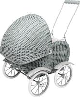 Klassieke Rieten Poppenwagen Jannigje - thumbnail