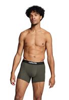 Levi's Boxershorts Solid Basic Organic Cotton 2-pack Khaki-M - thumbnail