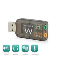 USB-Geluidsadapter Ewent EW3751 USB 2.0 - thumbnail