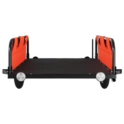 Fietstrailer oxford stof en ijzer oranje Fietstrailer oxford stof en ijzer oranje