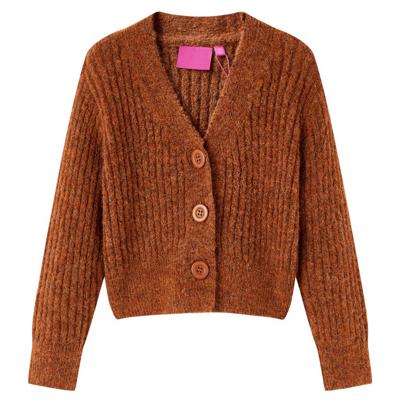 Kindervest gebreid 104 cognackleurig Kindervest gebreid 104 cognackleurig