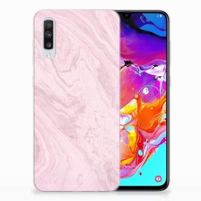 Samsung Galaxy A70 | TPU | Siliconen hoesje | Marble Pink - Origineel Cadeau Vriendin Samsung Galaxy A70 | TPU | Siliconen hoesje | Marble Pink - Origineel Cadeau Vriendin