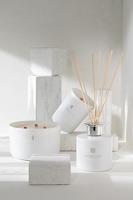 J-Line geurolie + stokjes Excellent - Golden Honey - glas - wit - thumbnail