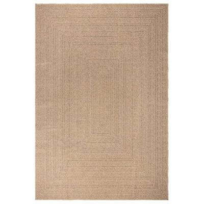 Vloerkleed ZIZUR binnen en buiten 200x290 cm jute look - thumbnail