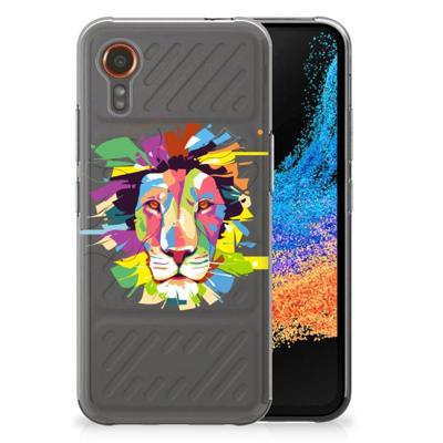 Samsung Galaxy Xcover 7 Telefoonhoesje met Naam Lion Color Samsung Galaxy Xcover 7 Telefoonhoesje met Naam Lion Color