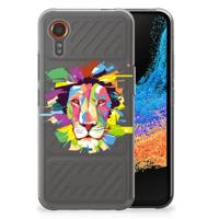 Samsung Galaxy Xcover 7 Telefoonhoesje met Naam Lion Color - thumbnail