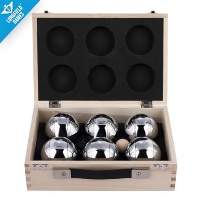 Luxe Jeu de Boules Set in Houten Kist