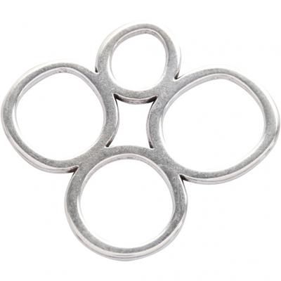 Creotime sieradenhanger 40 mm rond zilver