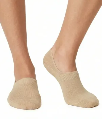 Teckel - 3-pack No Show invisible sokken - Footies - Onzichtbare kousenvoetjes - Met anti slip - Sokken voor in loafers