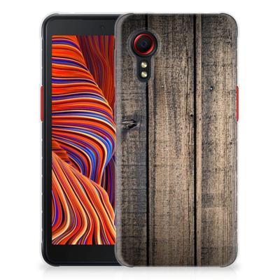 Samsung Galaxy Xcover 5 | Bumper Hoesje | Steigerhout