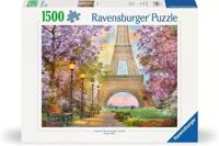 Ravensburger puzzel Verliefd in Parijs 1500 stukjes - thumbnail