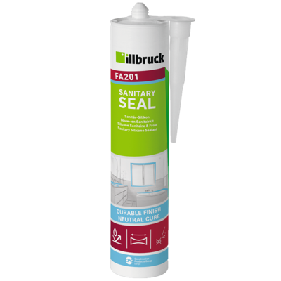 Illbruck FA201 siliconen bouw- en sanitairkit grijs - 310ml koker