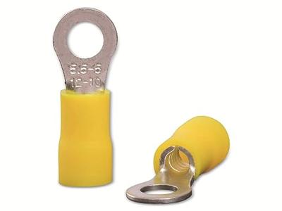Quadrios 22C457 Ringkabelschoen Dwarsdoorsnede (max.): 6.0 mm² Schachtdiameter: 5.3 mm Deels geïsoleerd Geel 1 set(s) Quadrios 22C457 Ringkabelschoen Dwarsdoorsnede (max.): 6.0 mm² Schachtdiameter: 5.3 mm Deels geïsoleerd Geel 1 set(s)