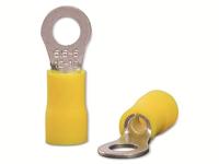Quadrios 22C457 Ringkabelschoen Dwarsdoorsnede (max.): 6.0 mm² Schachtdiameter: 5.3 mm Deels geïsoleerd Geel 1 set(s) - thumbnail
