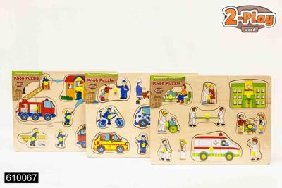 Puzzelplankje Hulpdiensten