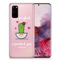 Samsung Galaxy S20 Telefoonhoesje met Naam Cactus Glad - thumbnail