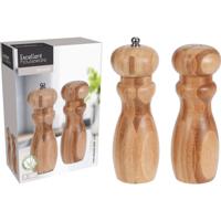 Excelent Houseware Peper-en zout set bamboe 5x16cm - thumbnail