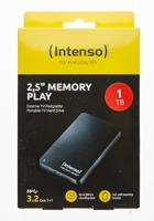 Intenso Memory Play 1 TB Externe harde schijf (2,5 inch) USB-A 3.2 Gen 1 Zwart 6021460 - thumbnail