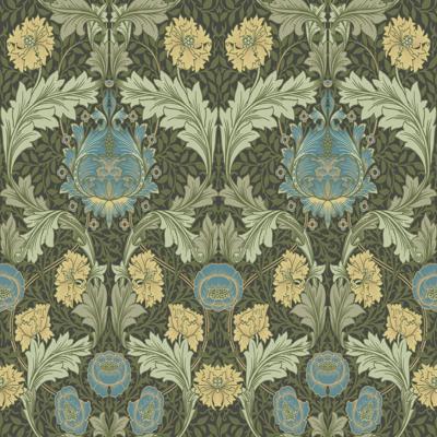 Dutch Wallcoverings Hidden Treasures 2 -Myrtle Grn/Blue/Yellw - Groen/Blauw/Geel
