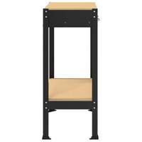 Werkbanken met lade Zwart 81 x 41 x 145 cm Bewerkt hout - thumbnail