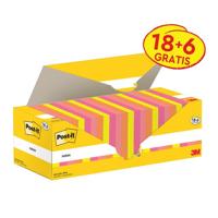 Memoblok 3m post-it 654-col 76x76mm kleur ass - thumbnail